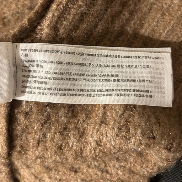 Abercrombie & Fitch Tan Knit Cardigan Size M - Picture 4 of 6